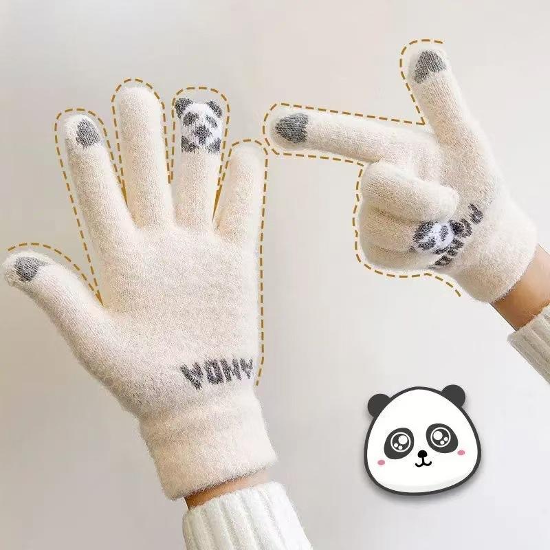 Новые зимние вязаные перчатки