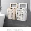 Folded Hanging Laundry Basket Draining Holes Dirty Laundry Organizer  Bedroom Closet