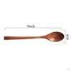 6Pcs Wooden Spoon Kitchen Spices Eating Spoons Set