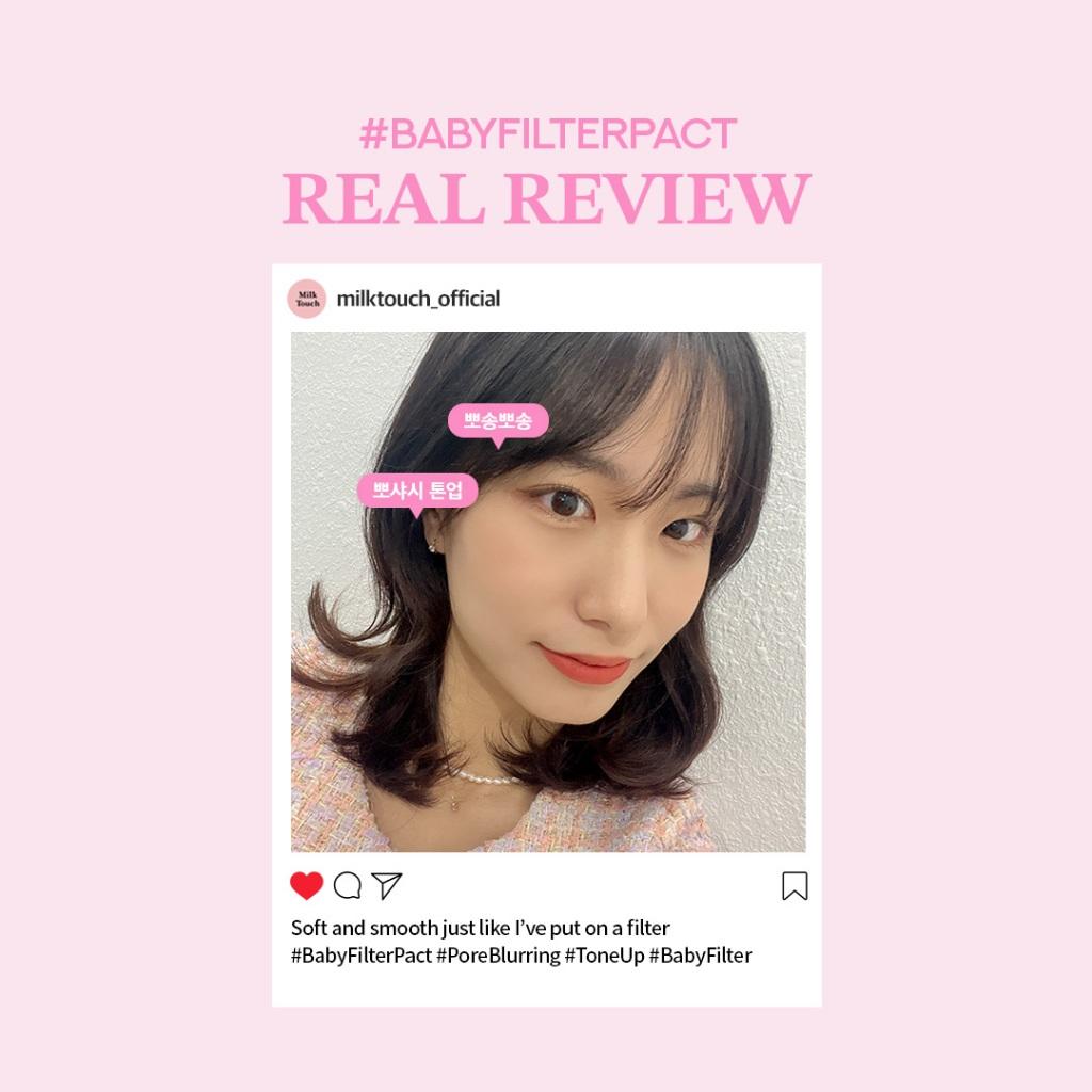 MILK TOUCH Пудра для фиксации макияжа All Day Perfect Blurring Fixing Pact 9г