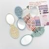 Foldable Travel Hair Brushes With Mirror Portable Folding Pocket Hair Brush Mini Hair Comb Compact Size Hair Massage Comb