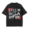 Мужская футболка SOAD System Of A Down Рок-музыка Стиранные футболки Пляжная футболка YK Базовые повседневные топы с принтом