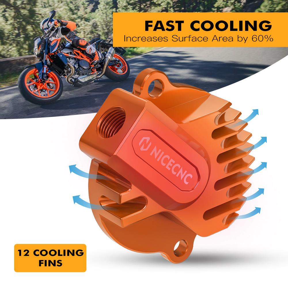 Для KTM 690 Duke/SMCR/ Enduro R 2012-2023 Husqvarna 701 Supermoto 2016-2023 GasGas ES700 2022-2023 Крышка масляного фильтра двигателя