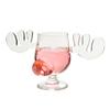 235ML Creative Reindeer Wine Glass Cup Deer Shaped Adorable Design Dining Table Decoration Reusable Drinking Cup