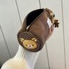 Вышитая пенал-косметичка Rilakkuma - Вместительная девчачья сумка для канцелярии в стиле Ins для старшеклассников
