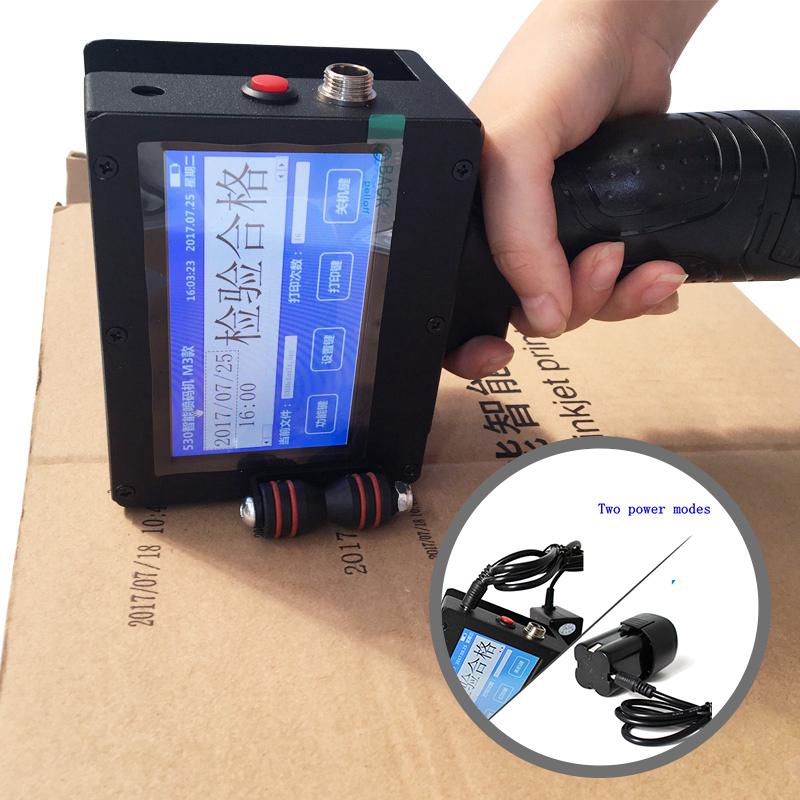 Мобильный портативный ручной струйный ручной термоструйный принтер для логотипа/срока годности/кода партии/серийного номера/этикетки/штрих-кода/Qr-кода