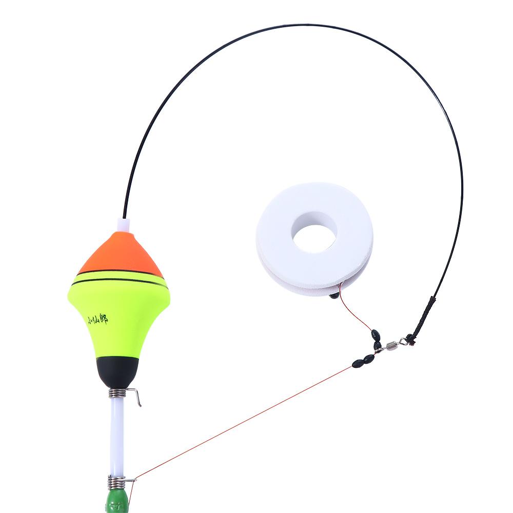 Fishing Tool Luminous Floating Automatic Fishing Float Steel Hook Connector Night Light Bobber