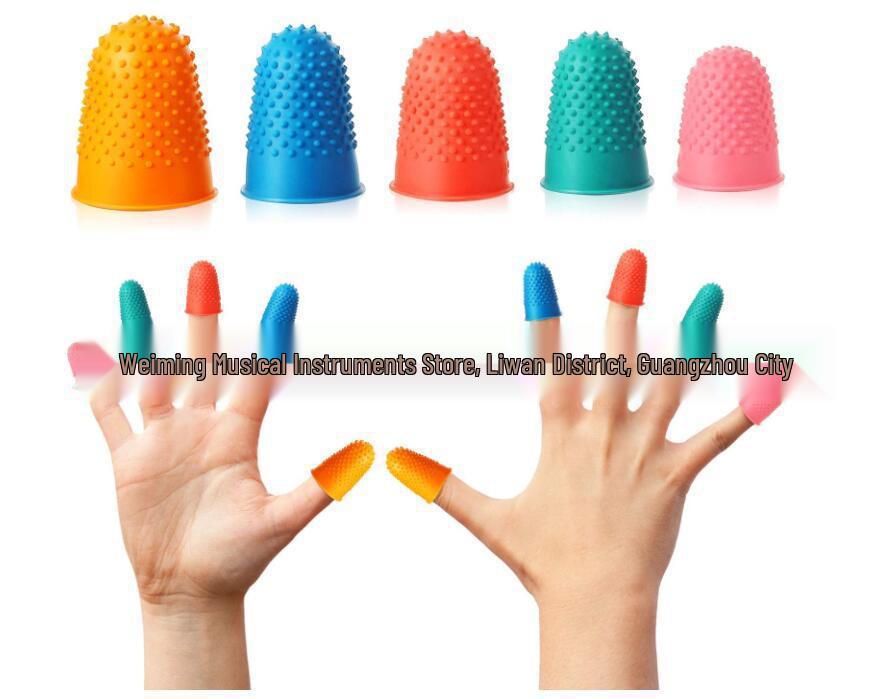 Защитные накладки на пальцы для начинающих гитаристов: Резиновые напальчники для игры левой и правой рукой