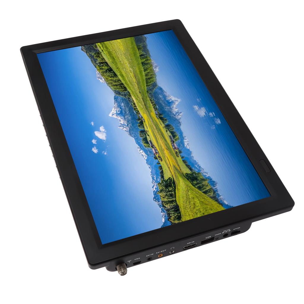 14-дюймовый портативный цифровой светодиодный телевизор с экраном, высокочувствительный перезаряжаемый ЖК-монитор с пультом дистанционного управления