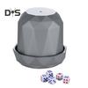 1 Set Dice Cup with Base 5 Dot Dice Heavy Duty Manual Shaker Cup Adults Family Night Bar Party Gambling Drinking Board Game Casino Equipment
