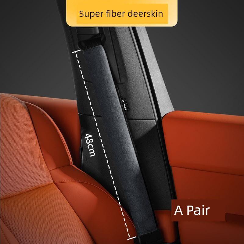 Car Seat Belt Shoulder Protector 2026 Model Extended Seat Belt Protective Cover Suede Shoulder Pad Creative Decoration for Men and Women
