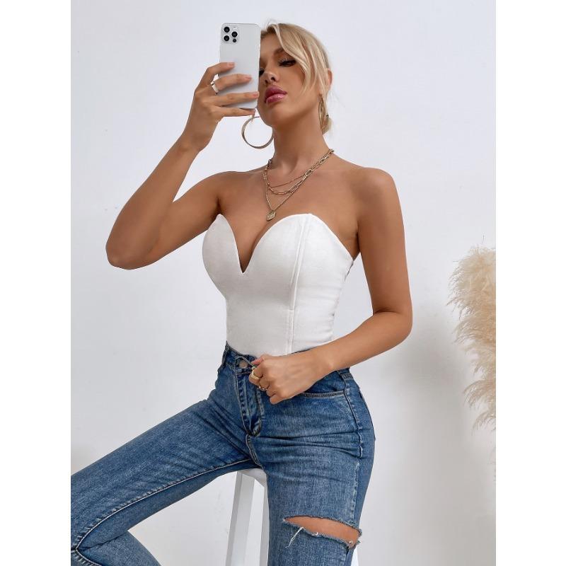 Женский золотой бархатный сексуальный универсальный комбинезон без бретелек для женщин