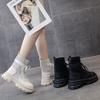 Новый стиль Женская мода Осень Зима Ботильоны Новая платформа Повседневная женская обувь Короткие ботинки Женский стиль Ботинки Zapatos Mujer