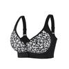 0XL-7XL Super Large Size Bra Popular European and American Size Adjustable Shoulder Strap Printed Front Buckle Large Size Underwear