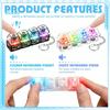 Led Light-Up Keychain Keyboard Clickable Button Fidgeting Plaything For Stress Stress Ease Portable Desk Accessory Office Decor Gift