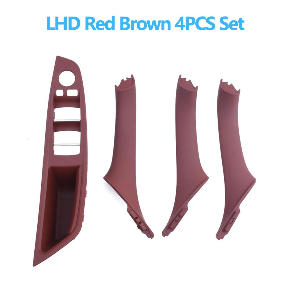 Left Hand Driver Interior Door Window Switch Panel Pull Handle Set For BMW F10 F11 F18 520 523 525 528