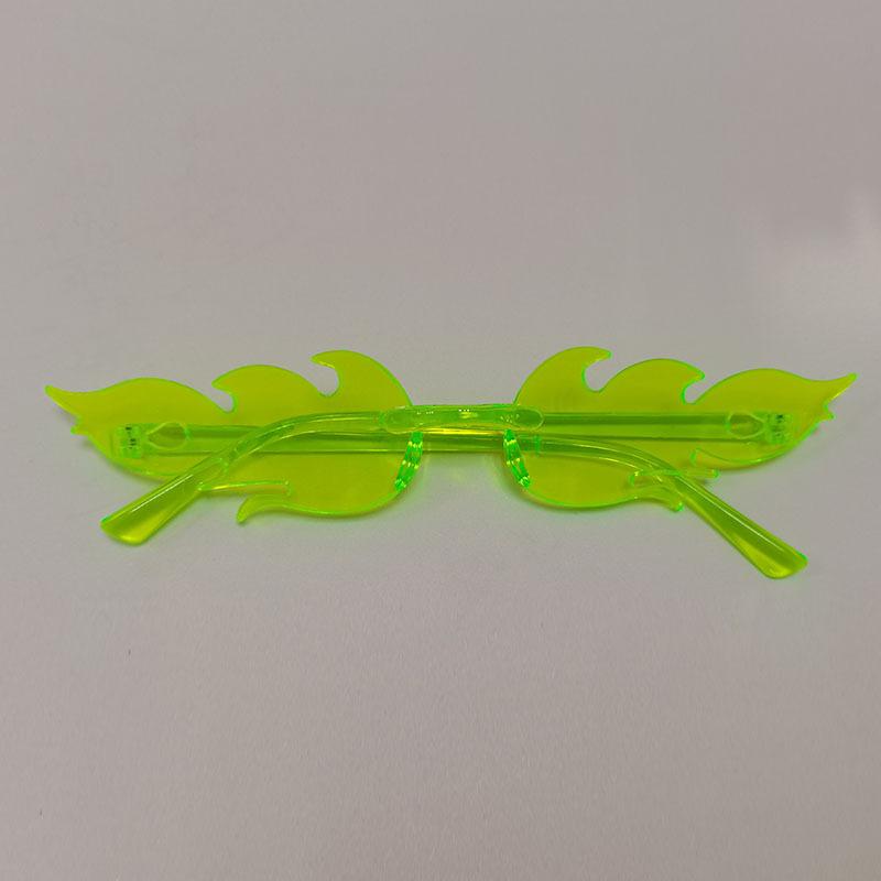 Солнцезащитные очки Flame, персонализированные цветные солнцезащитные очки без оправы для выпускного вечера, интегрированные очки цвета конфет