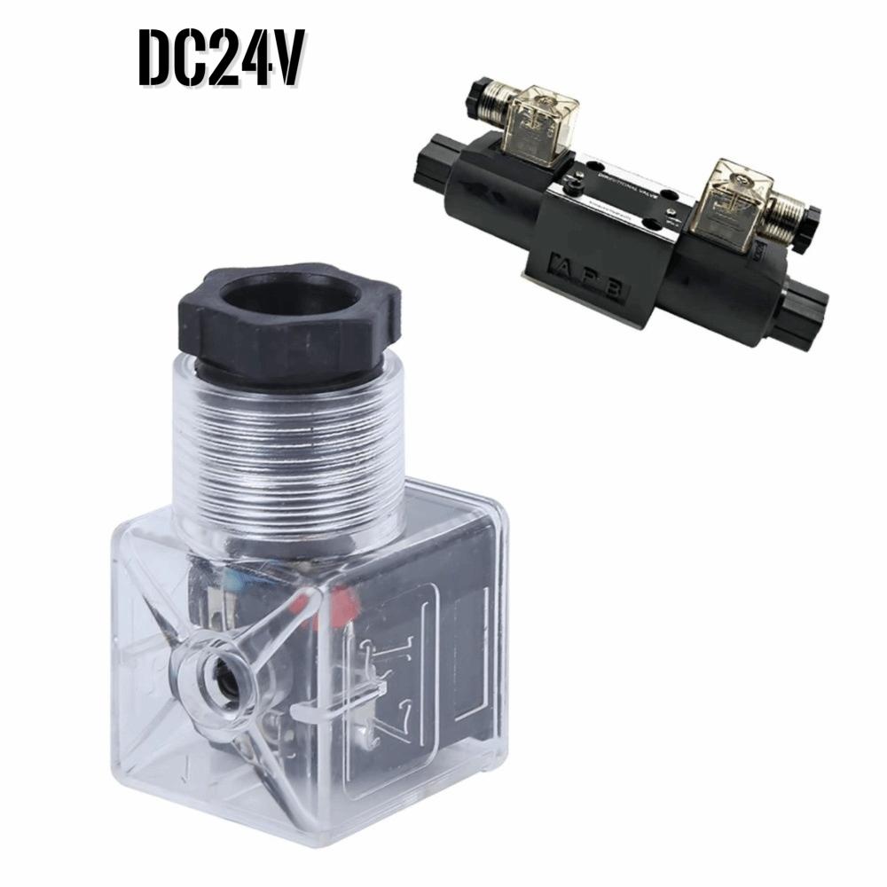 With Lamp Plug Hydraulic Solenoid Valve Plug Universal Accessories Electrical Connections