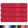 VidaXL Sauna Towels 4 Pcs Red 80x200 Cm 360 G/m² 100% Cotton, Towel, Bath Towel, Cotton Towel 136936