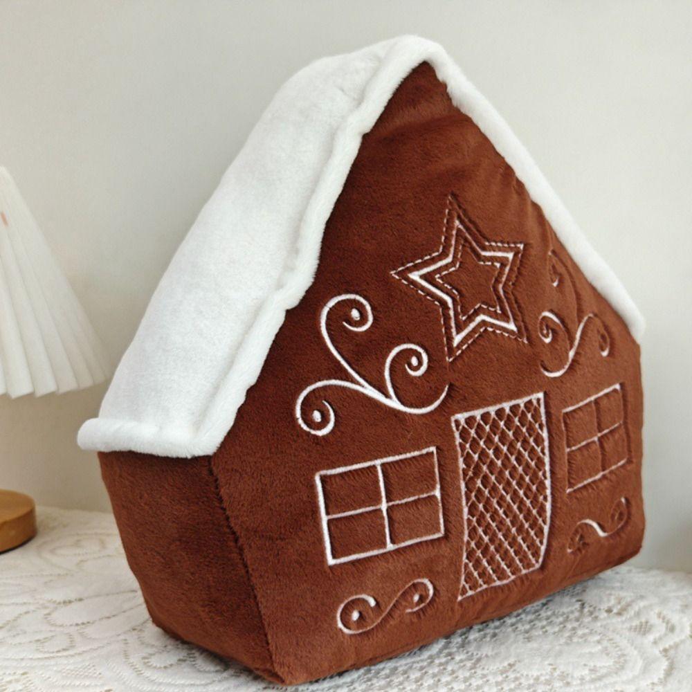 Red Christmas Cartoon Pillow Plush Pillow Cushions New Red Decoration Pillow  Christmas