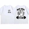 2024 Men Summer Tee Japanese Anime Demon Slayer Uzui Tengen Print Funny Ninja Mice Muki Muki Gym T Shirt Muscular Mouse T-Shirts