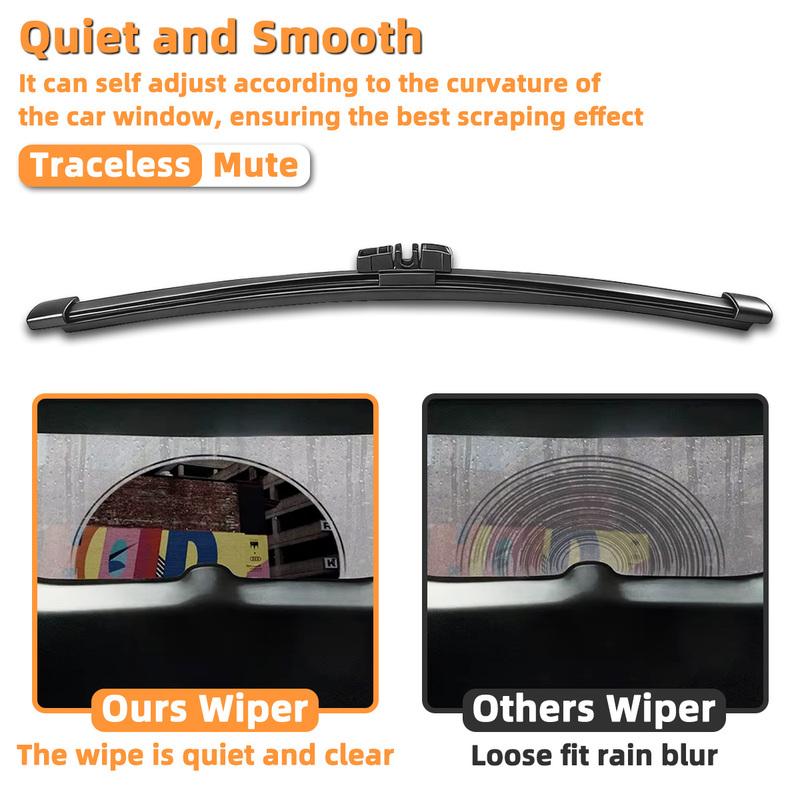 Fit For Mini Countryman F60 2017-2024 Rear Windshield Wiper Blade Natural Rubber Strip Quiet Smooth Operation Streak Free Durabl