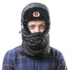 Зимняя теплая военная шапка на флисовой подкладке с баффом для лица, ветрозащитная, водонепроницаемая, унисекс, для холодной погоды