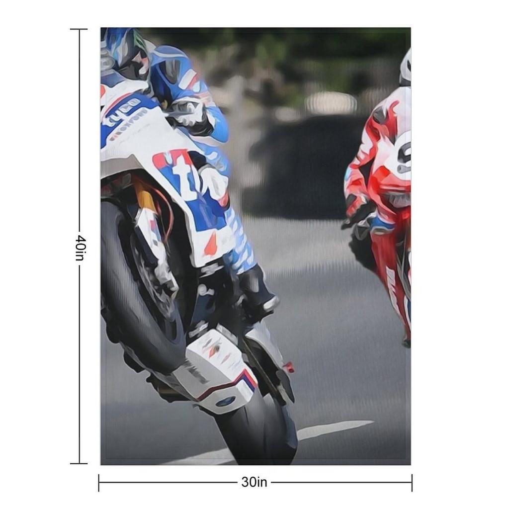 Isle of Man TT Intensity Throw Blanket Flannels warm for winter blankets and throws Tourist Blankets