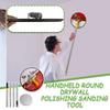 Pole Sander For Drywall 9 Inches Radial Round Pole Sander 360 Degree Rotary Pad For Concrete Walls Repair Cleaning Polishing
