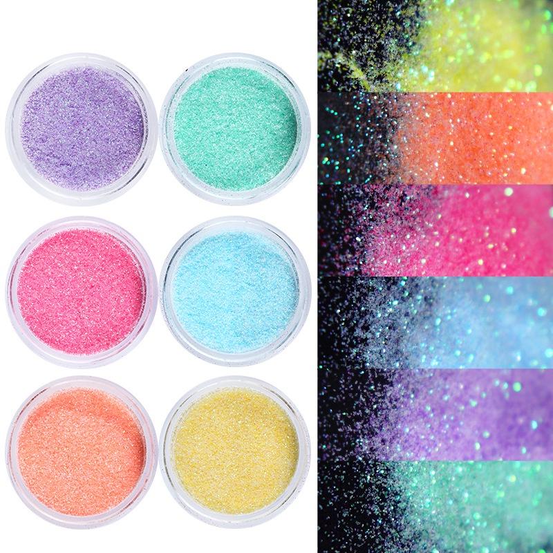 Shiny Nail Glitter Sugar Powder Gradient Chrome Pigment Dust for UV Nail Polish Manicure Accessories Supply