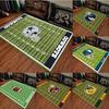 American Football Field Pattern Team Carpet Anti Slip Carpet Sports Fans HomeDecorationLiving Room Sofa Game RoomGreen Floor Mat