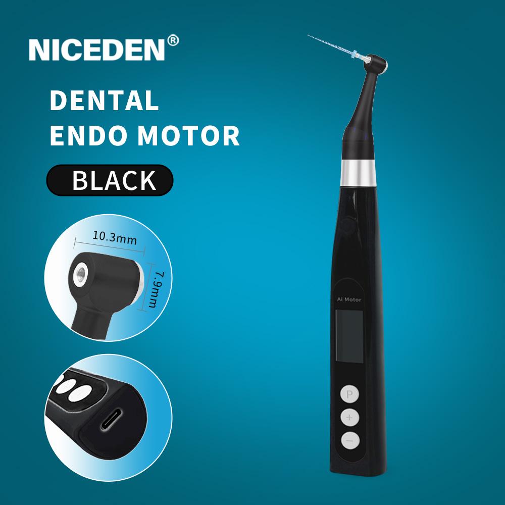 Niceden Беспроводная интеллектуальная стоматологическая терапия корневых каналов NICEDEN 16:1 стандартный угловой наконечник с лампой эндодонтический инструмент эндомотор
