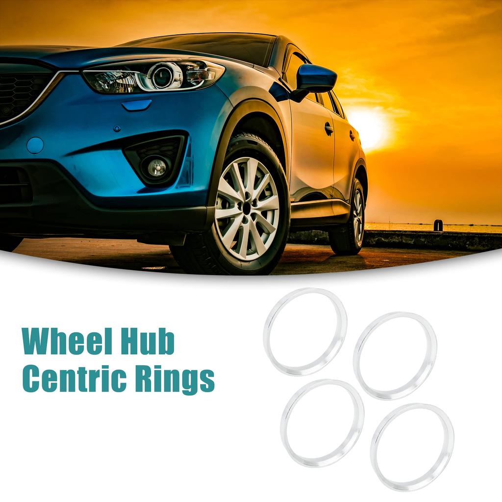 ACROPIX Центровочные кольца ступицы 72.6-66.6мм Серебристый тон 4шт