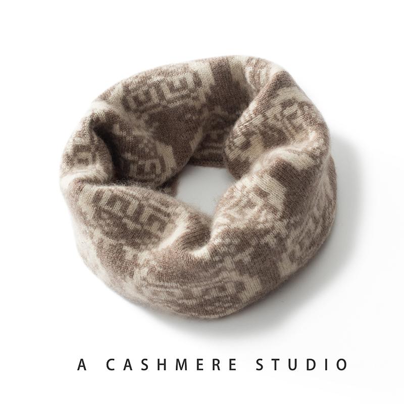 Женский кашемировый чехол на шею, кашемир Цинхэ, 100% кашемир, осенне-зимний кашемировый шарф, теплый и модный,