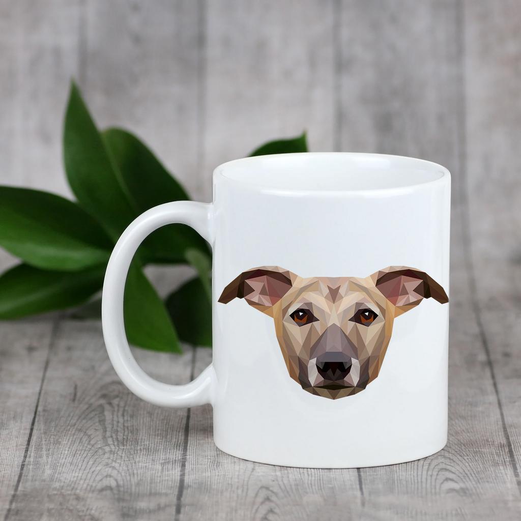 Whippet, Chart Angielski -Kubek Ze Zdjęciem I Napisem Geometryczny Pies Art-Dog
