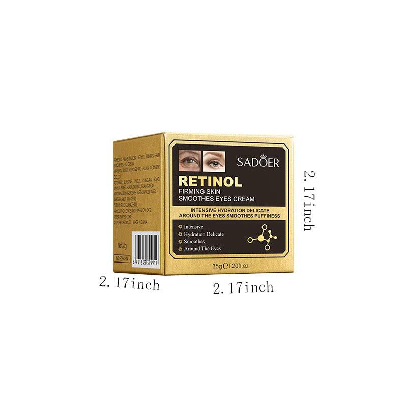 Retinol Firming Eye Cream Moisturize Eyes Fade Fine Lines Smoothes Wrinkles Moisturizing Eye Cream