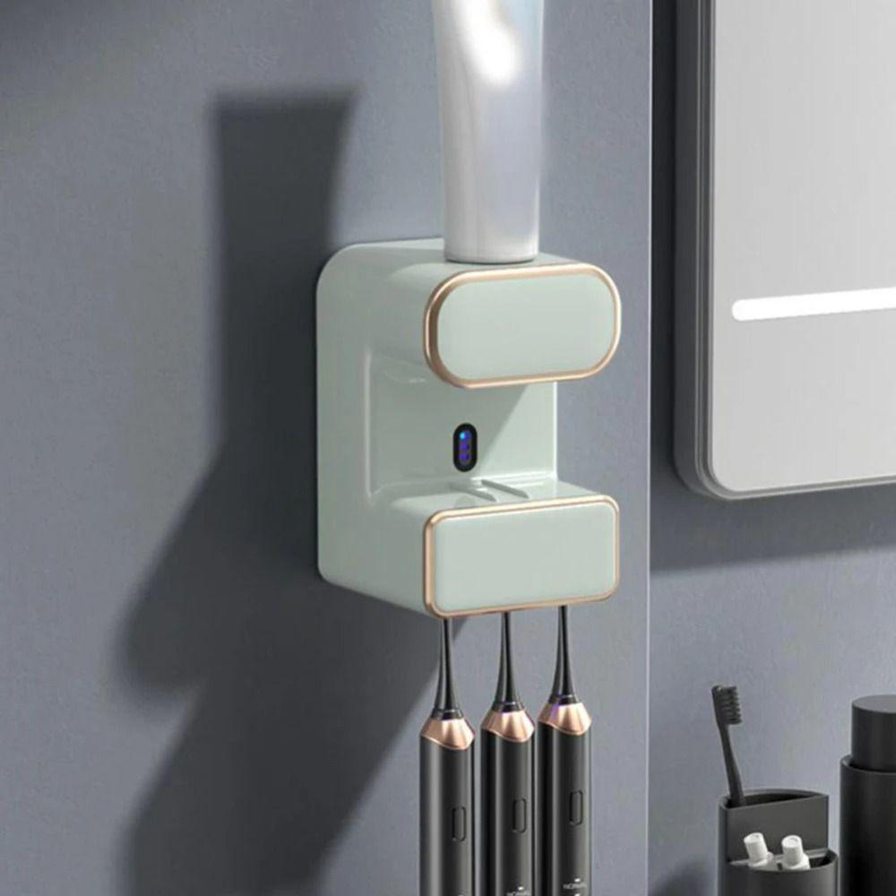 Wall Mounted Electric Toothpaste Dispenser UV Ultraviolet Hanging Toothpaste Holder Home Use