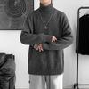 Корейский модный свободный свитер с высоким воротом для мужчин - осень/зима в стиле Гонконга