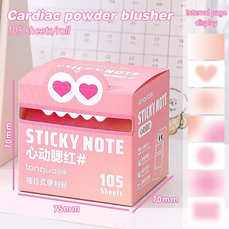 105 листов Выдвижные липкие заметки Портативные липкие заметки Прозрачные цветные липкие заметки Водонепроницаемые самоклеящиеся липкие заметки