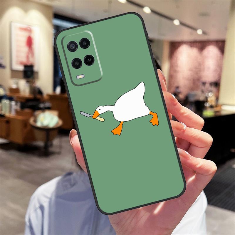 Cartoon Cute Goose Game Case For Oppo A78 A98 A79 A18 A38 A58 A40 A60 A80 A16 A76 A96 A15 A74 A94 A54 A17 A77 Cover