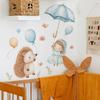 Cartoon Hedgehog Little Girl Bedroom Living Room Home Wall Background Beautification Decoration Wall Stickers