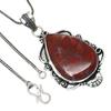 Pendant Bird Eye Jasper Gemstone Valentine'Day Gifted Silver Jewelry 2.25"