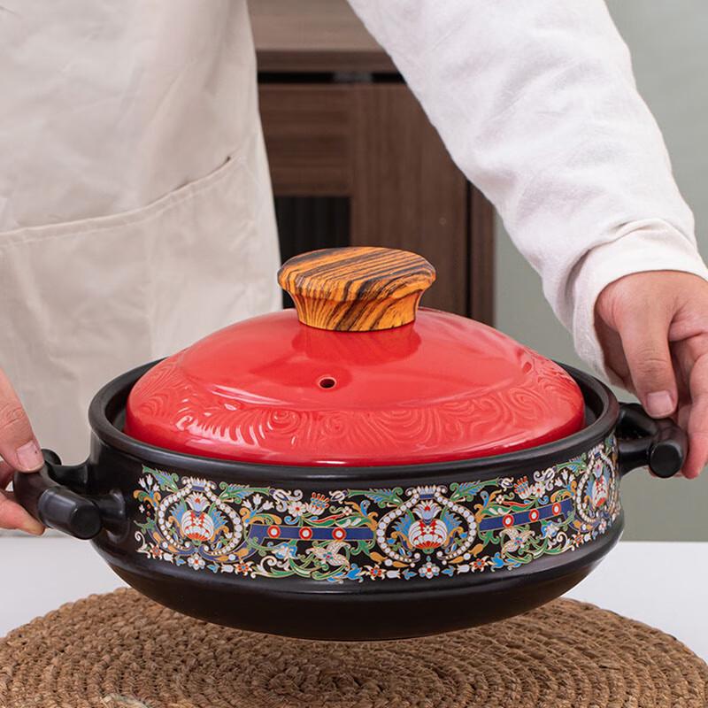 HuaMeiGuan 3.2L High-Temperature Ceramic Casserole Pot