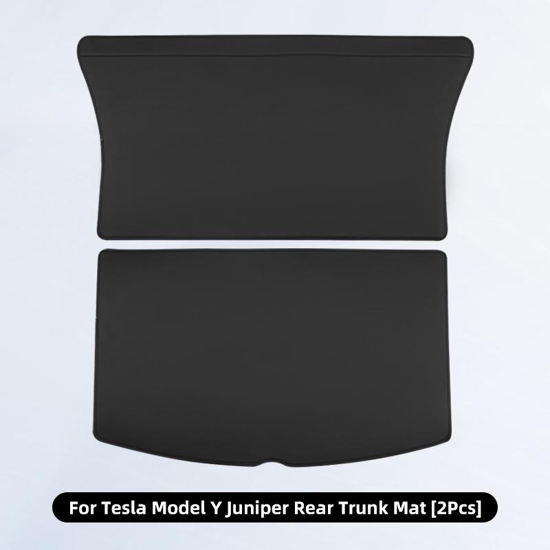 Для Tesla Model Y Juniper Коврик в багажник Полное покрытие Багажник Защитные бортики с обеих сторон Защитная накладка на спинку сиденья Защитная накладка для груза