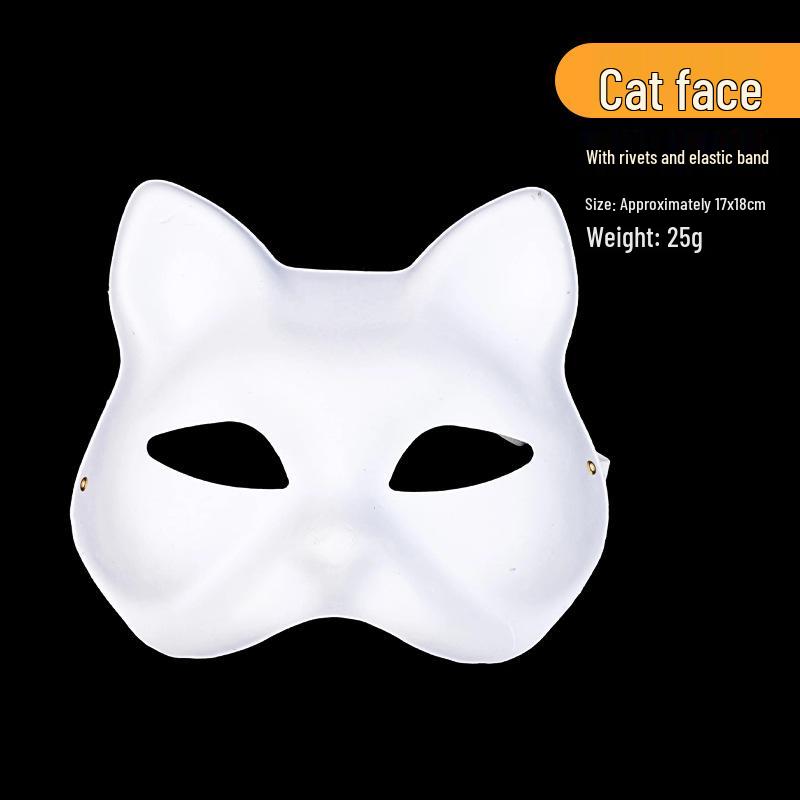 Наборы для самостоятельного изготовления масок с лицами кошки и лисы для детского рисования и выступлений на Фестивале Пекинской оперы