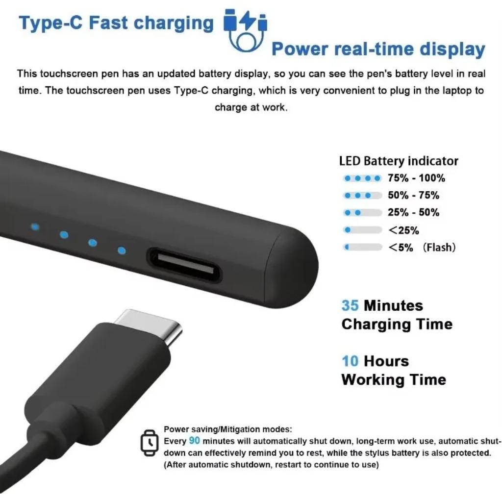 Стилус для Lenovo K11 11 дюймов 2024 Xiaoxin Pad Pro 12.4 2025 K11 Plus 11.5 11 M11 P12 Pro 12.7 M10 3rd P11 Pro Gen P11 Plus