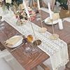 Nordic Tassel Hollow Tablecloth Crochet Lace Tablecloth with Romantic Wedding Party Table Cover