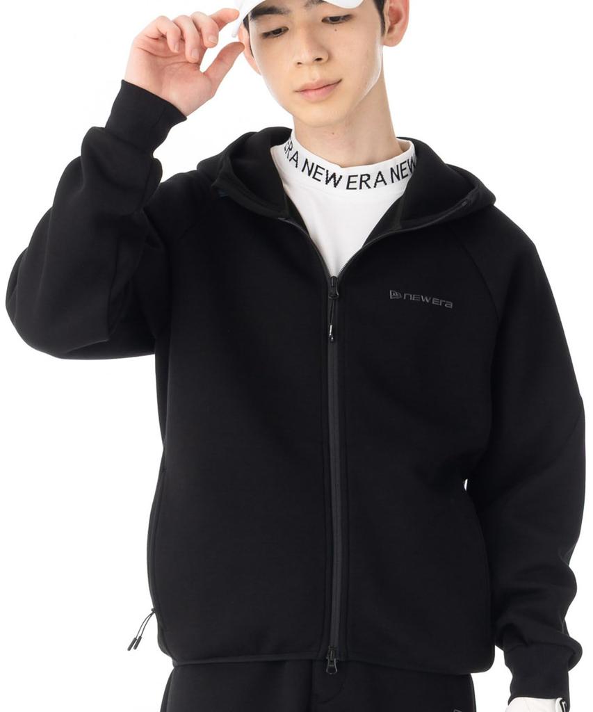 New Era Мужская толстовка с молнией Golf Tech Sweat с тисненым логотипом, круглая, размер L, черный 15129443 NER37G9137
