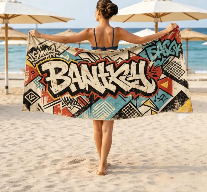 Bohemian Floral Beach Towel, Microfiber Large Sand Free Quick Dry, Soft Absorbent, For Summer Pool & Beach
