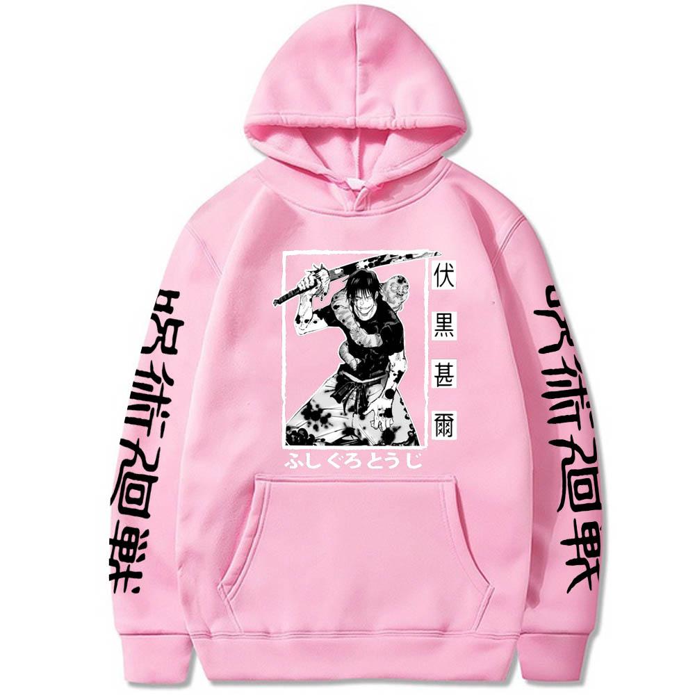 Худи Jujutsu Kaisen Графические худи Винтажный оверсайз худи с капюшоном Длинные рукава Мягкая мужская женская одежда
